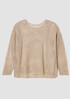 Organic Linen Délavé Round Neck Top
