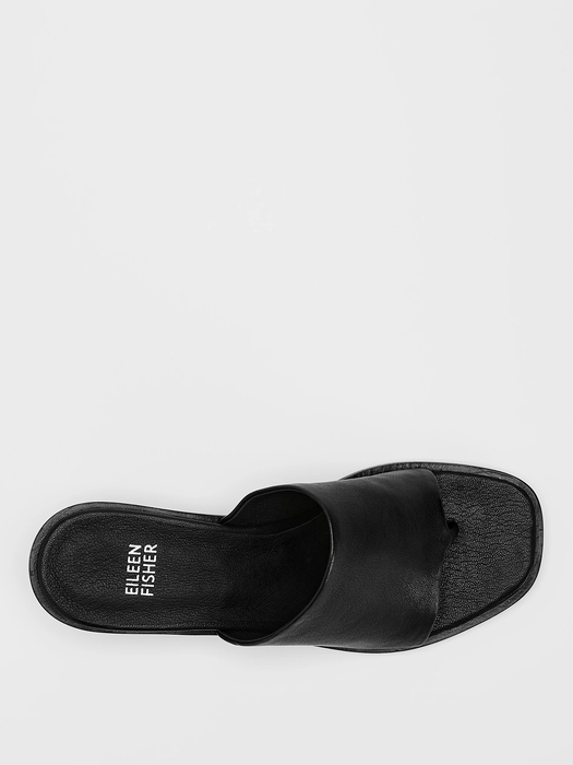 Airy Leather Slide