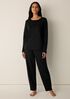 Organic Cotton Interlock Crew Neck Sleep Top