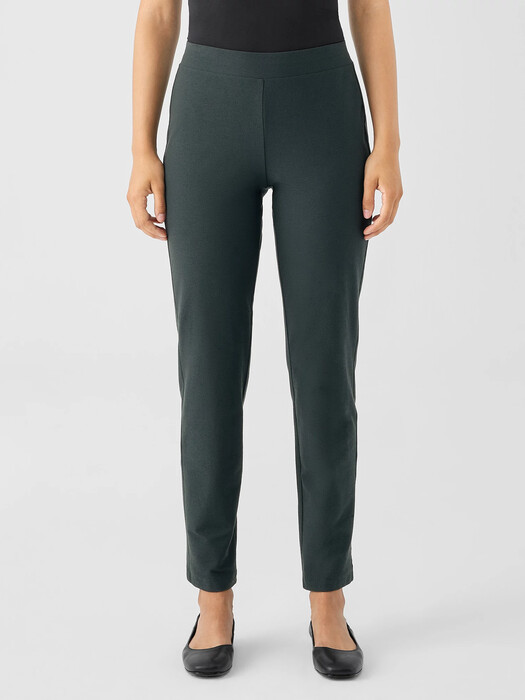 Washable Stretch Crepe Slim Pant