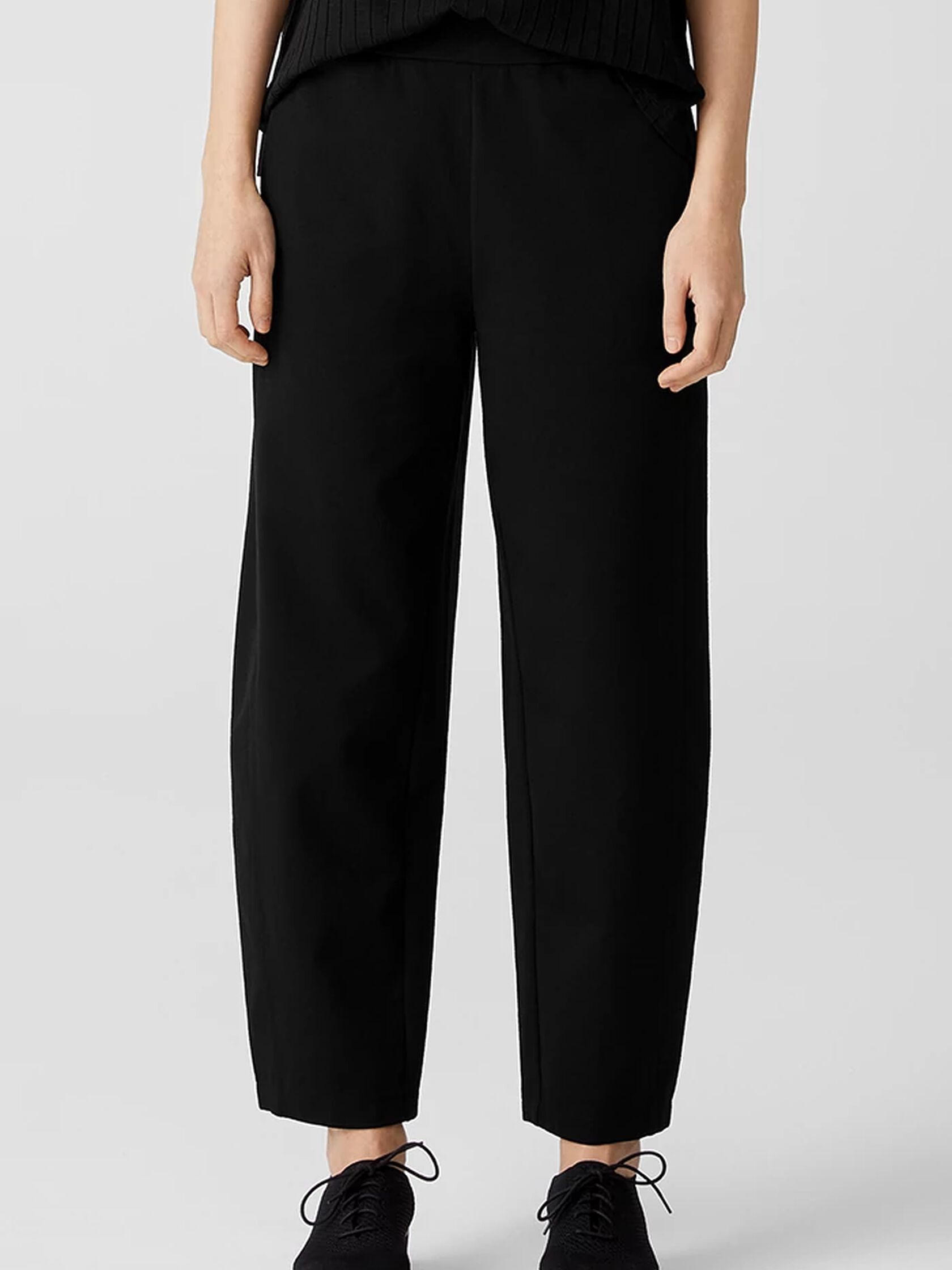 Cotton Blend Ponte Lantern Pant