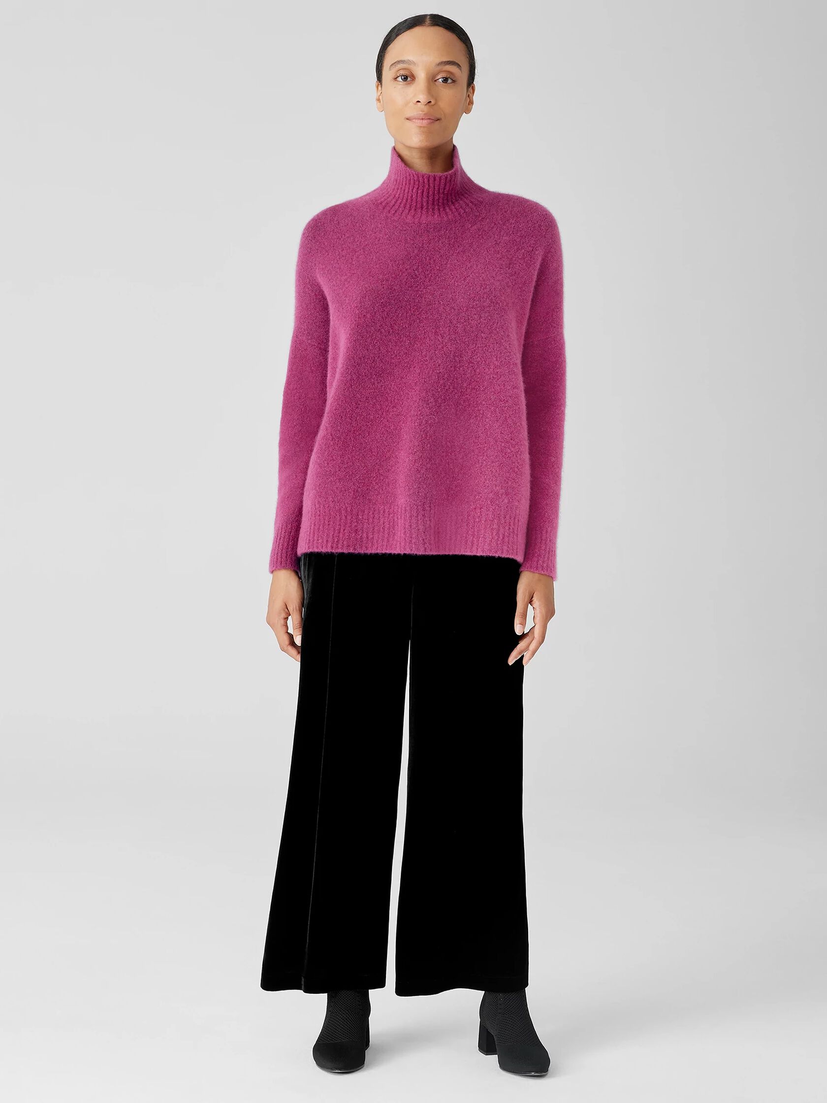 Cashmere Silk Bliss Turtleneck Box-Top