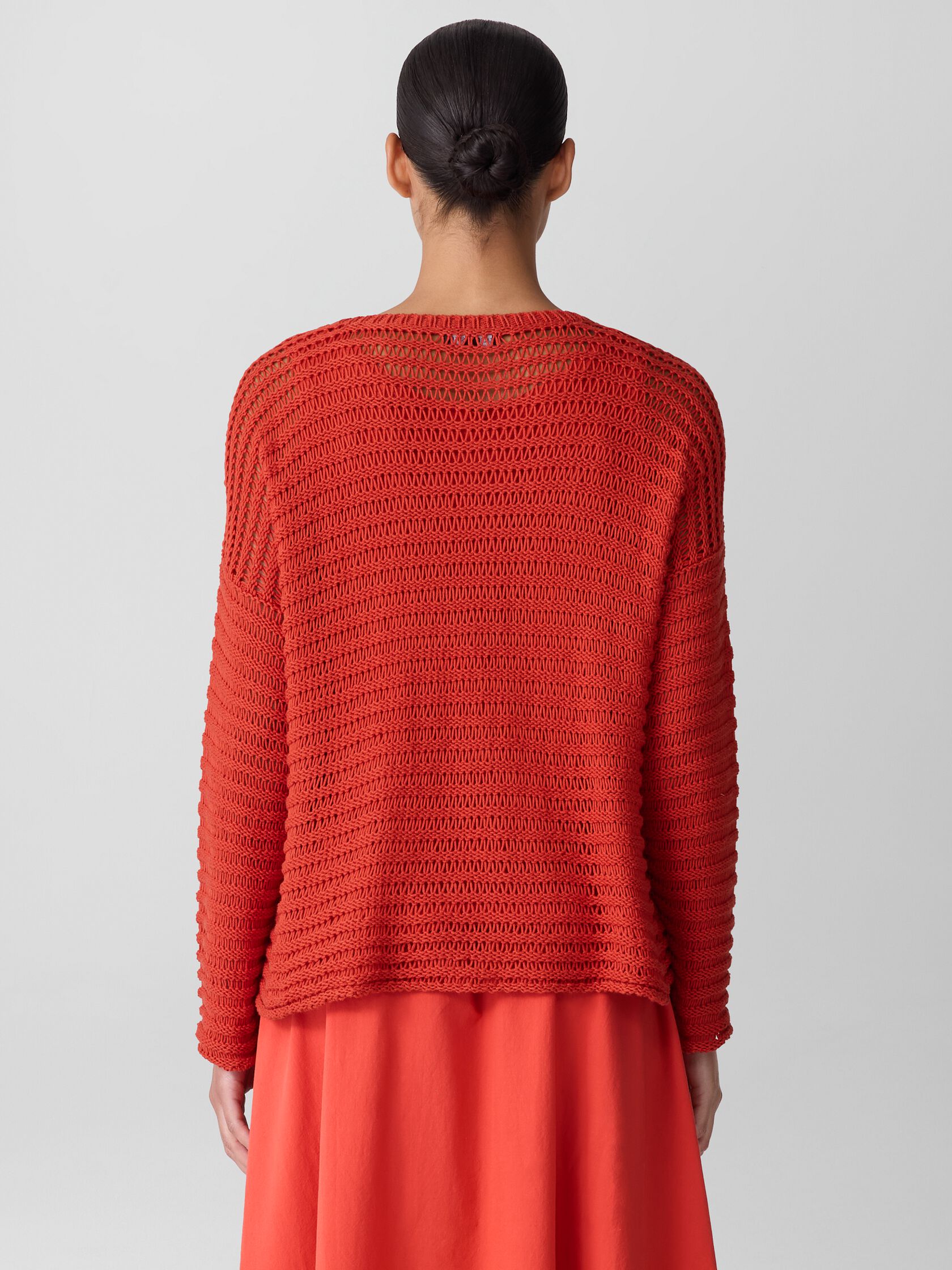 Peruvian Organic Cotton Cord Crew Neck Top
