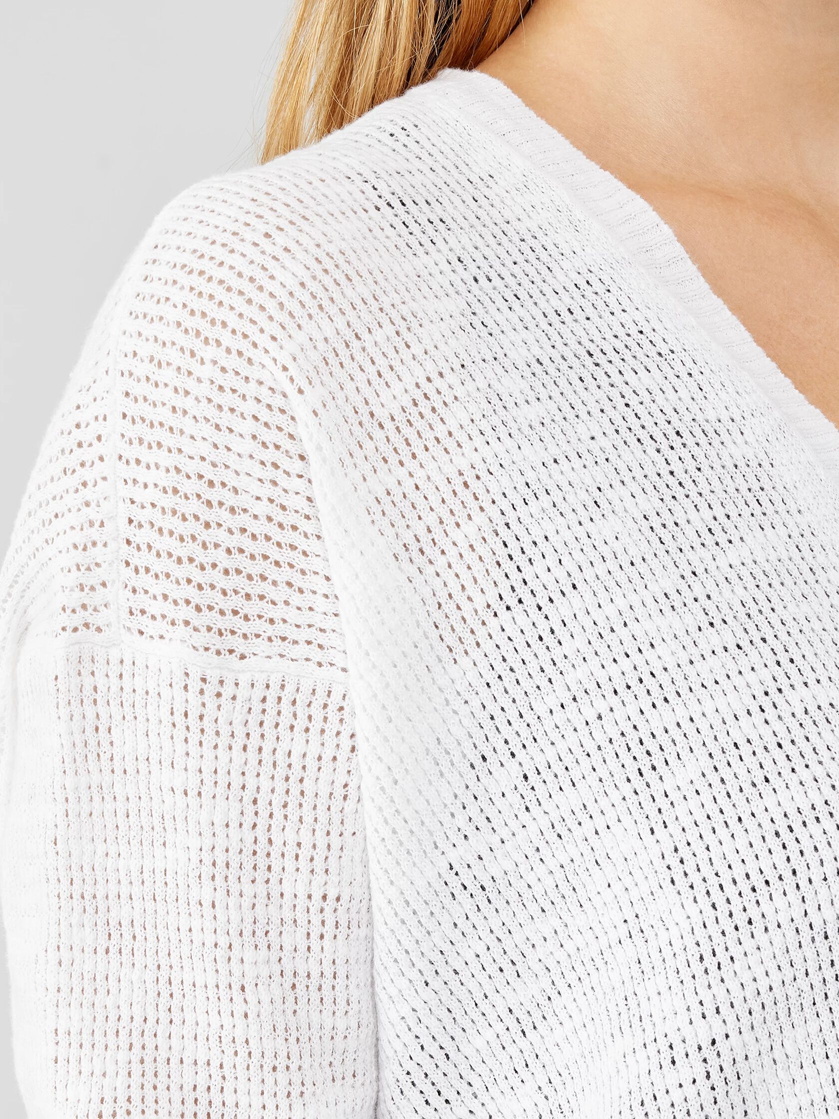 Organic Cotton Linen Slub Cardigan