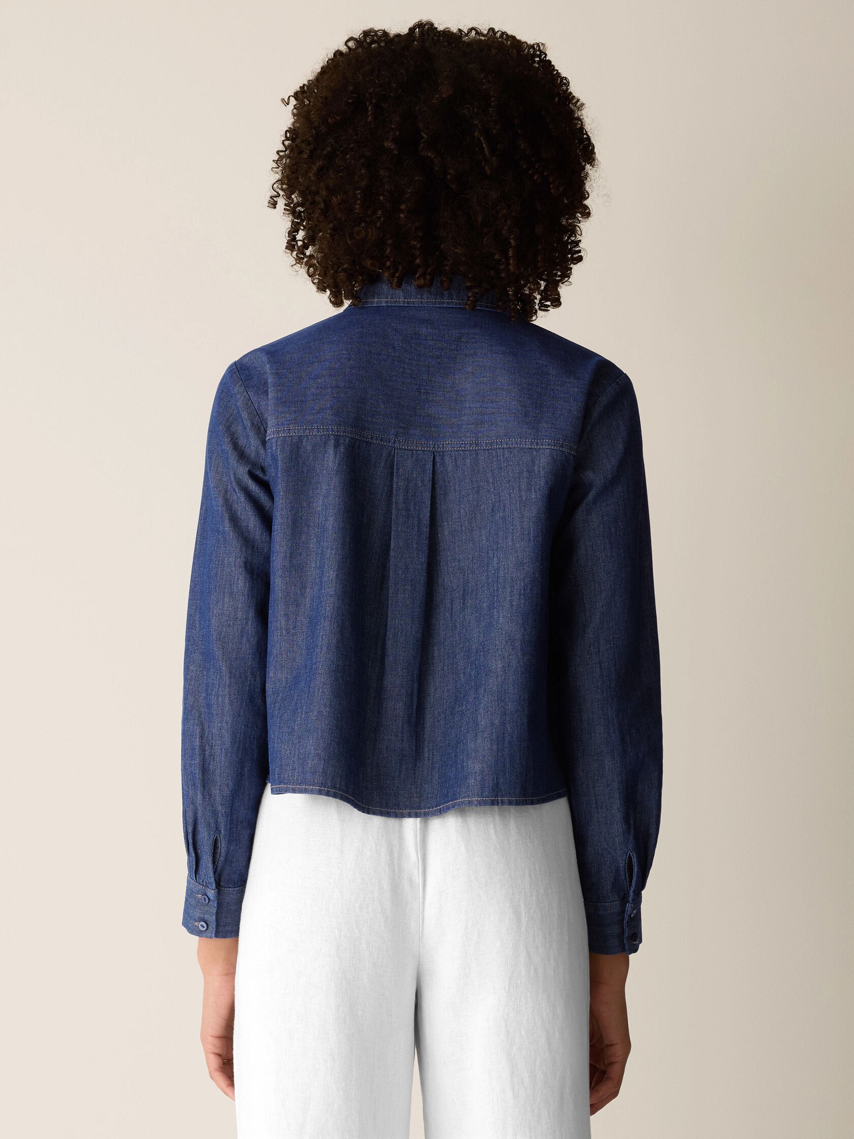 Lightweight Organic Cotton Denim Classic Collar Shirt