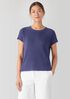 Organic Linen Cotton Jewel Neck Top
