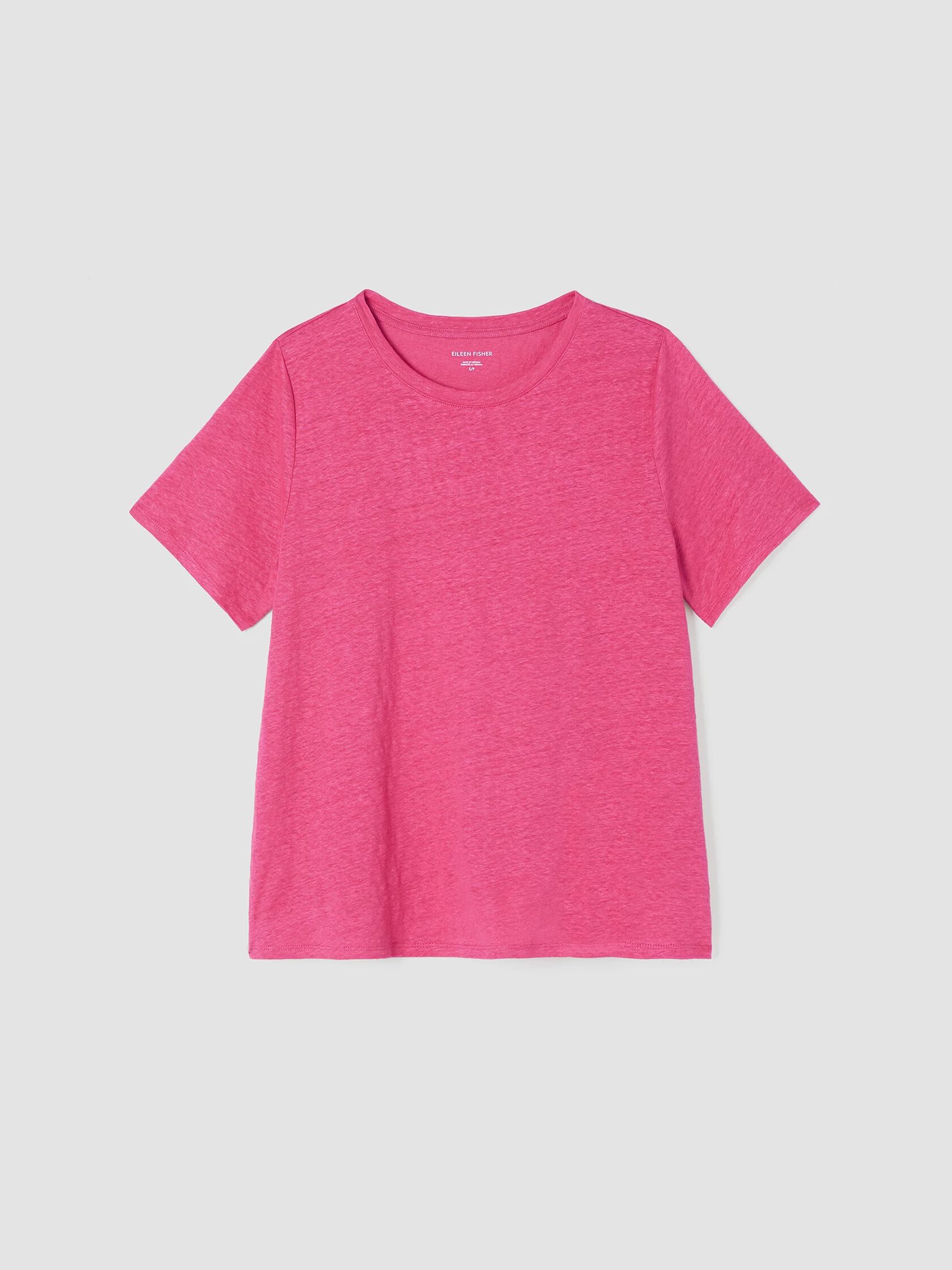 Organic Linen Jersey Crew Neck Tee