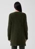 Mohair Plush Melange V-Neck Cardigan