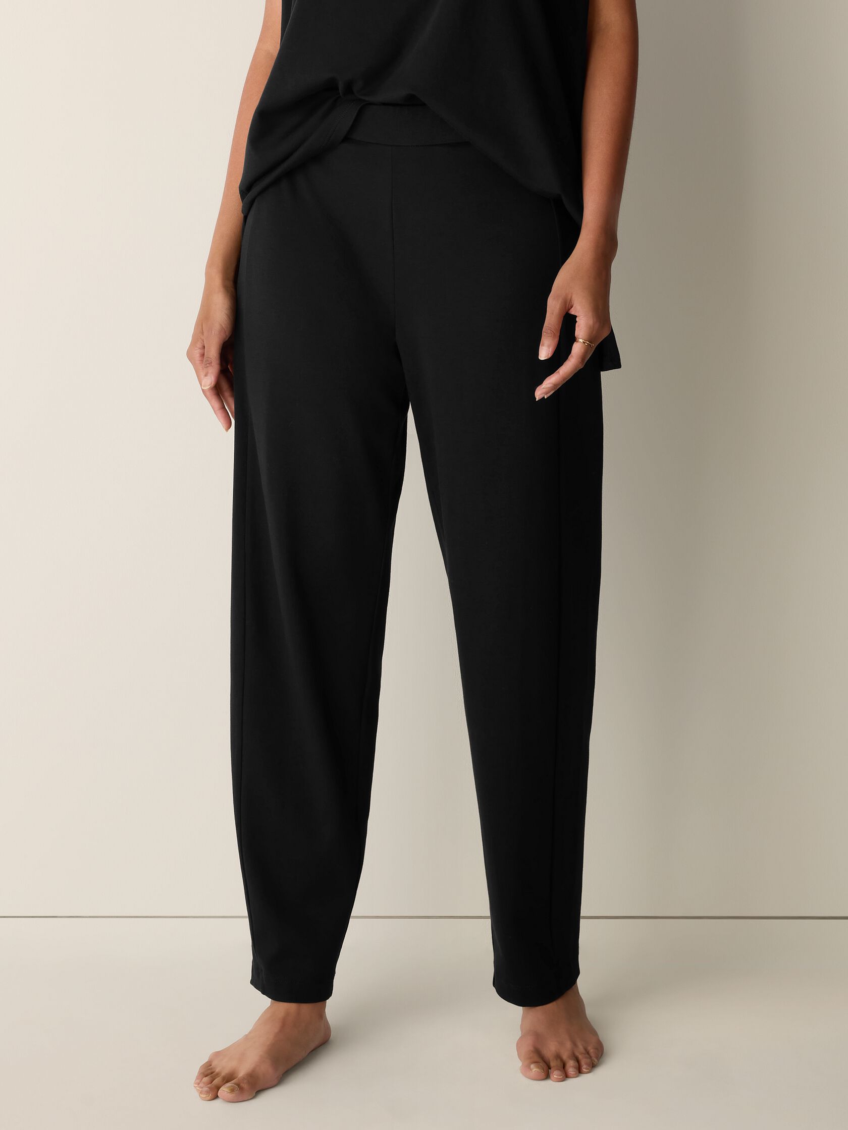 Organic Cotton Interlock Lantern Sleep Pant