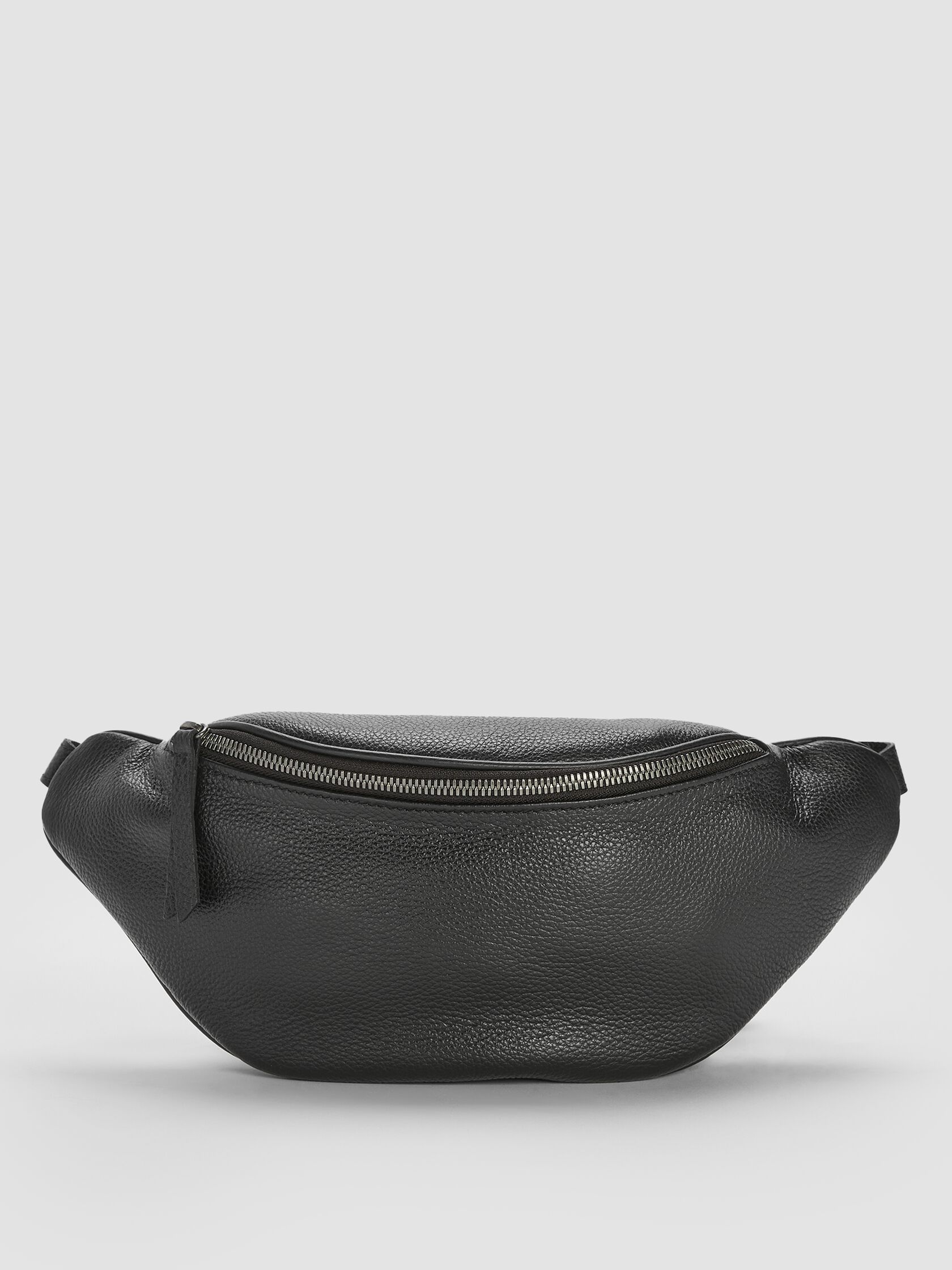 Textured Italian Leather Belt Bag