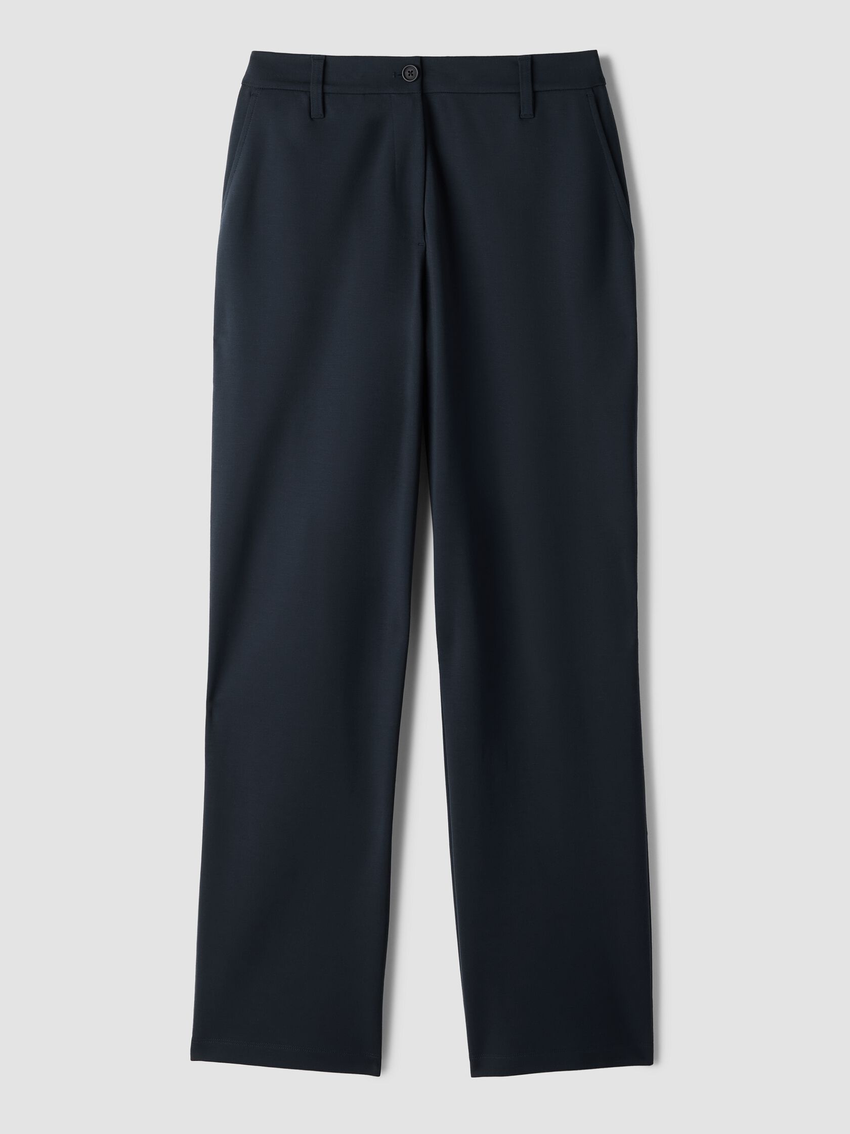 Washable Flex Ponte Straight Trouser Pant