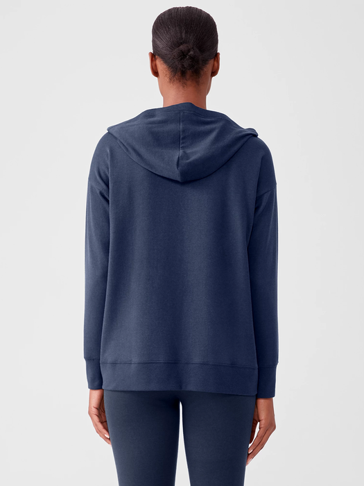 Cozy Brushed Terry Hooded Top