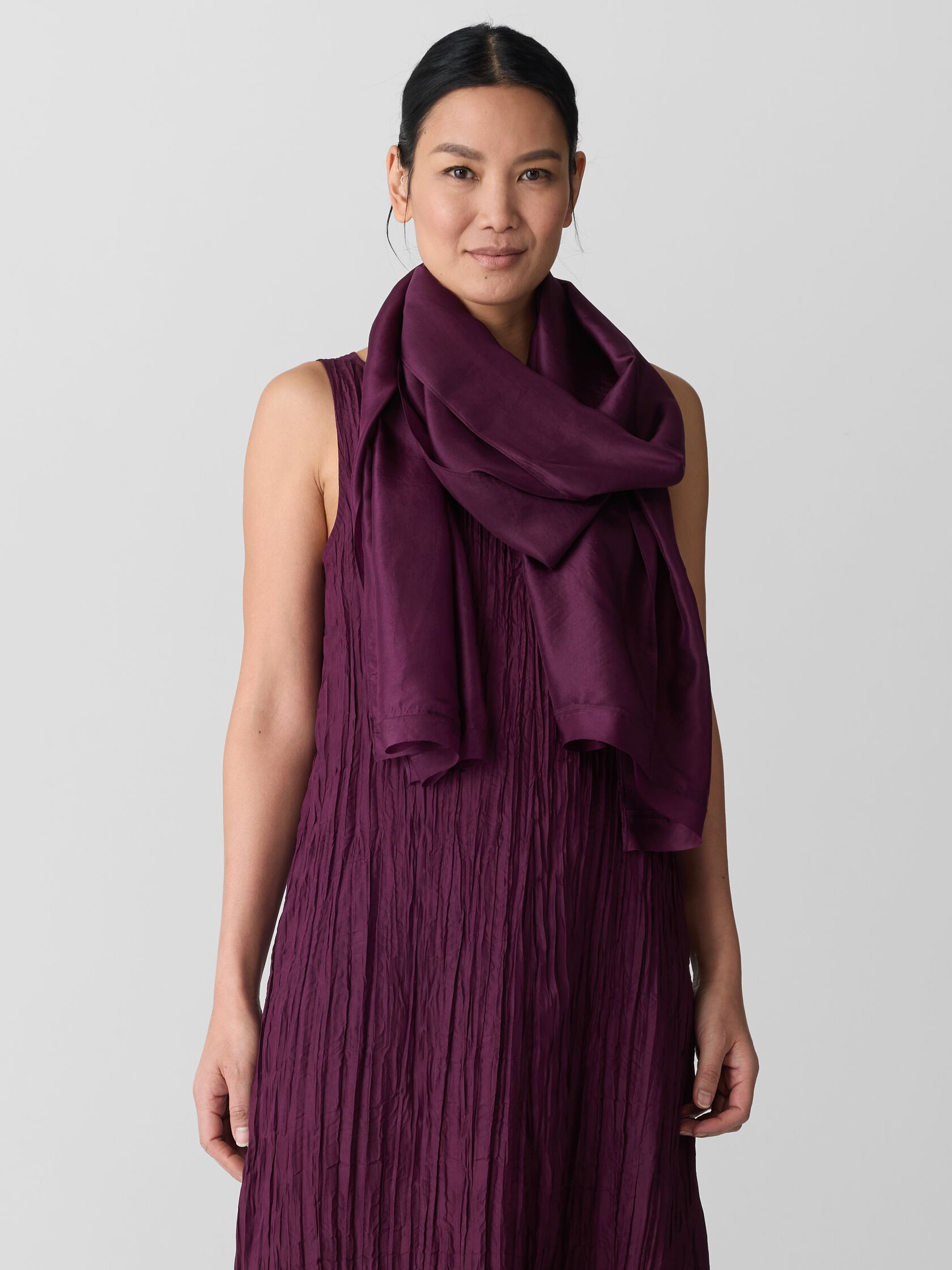 Washed Transitional Silk Scarf