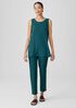Washable Stretch Crepe Slim Pant