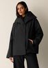 Light Cotton Nylon High Collar Padded Coat