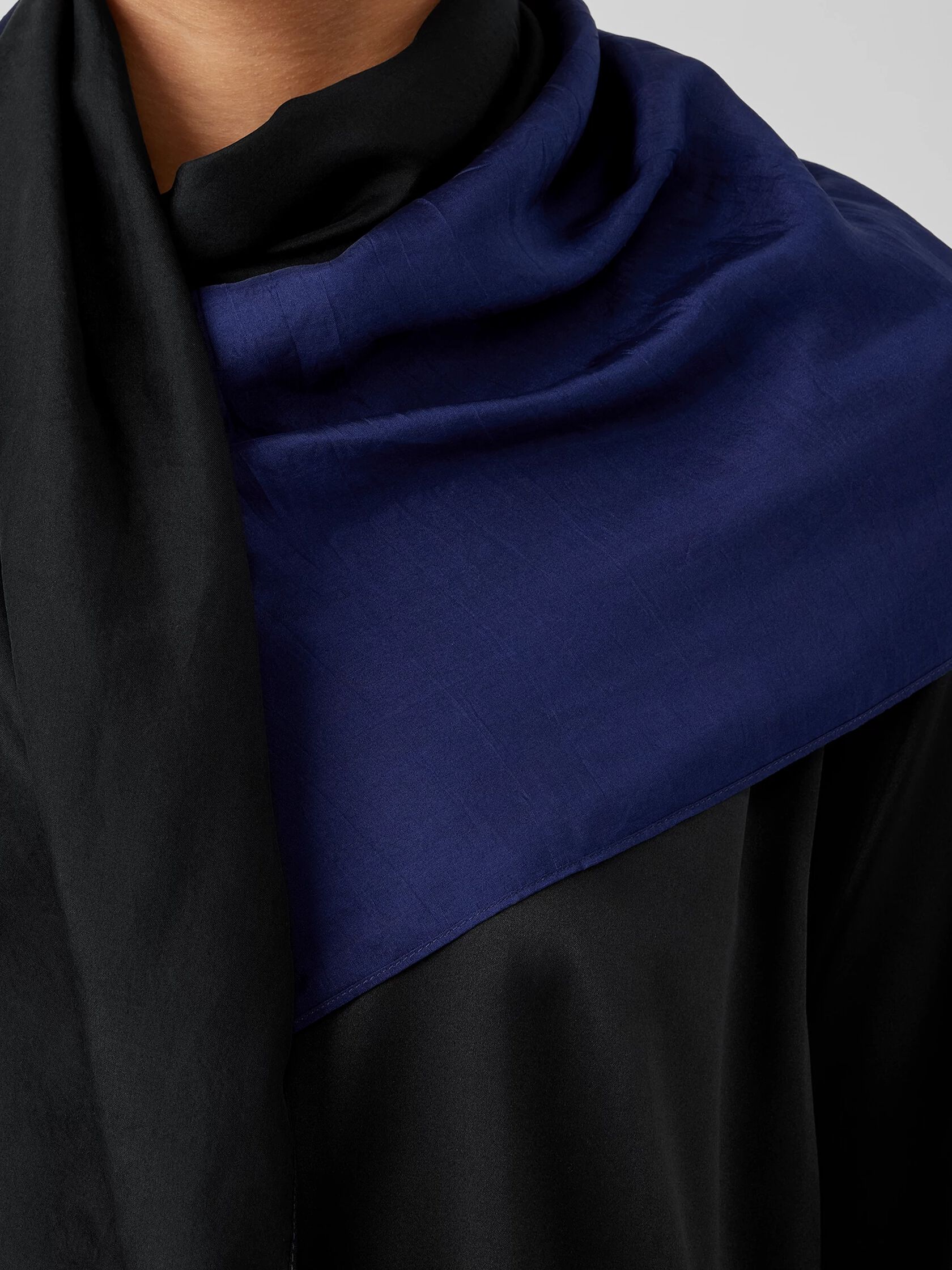Hand-Dyed Abstract Silk Scarf