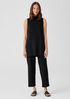 Organic Linen Cotton Funnel Neck Top