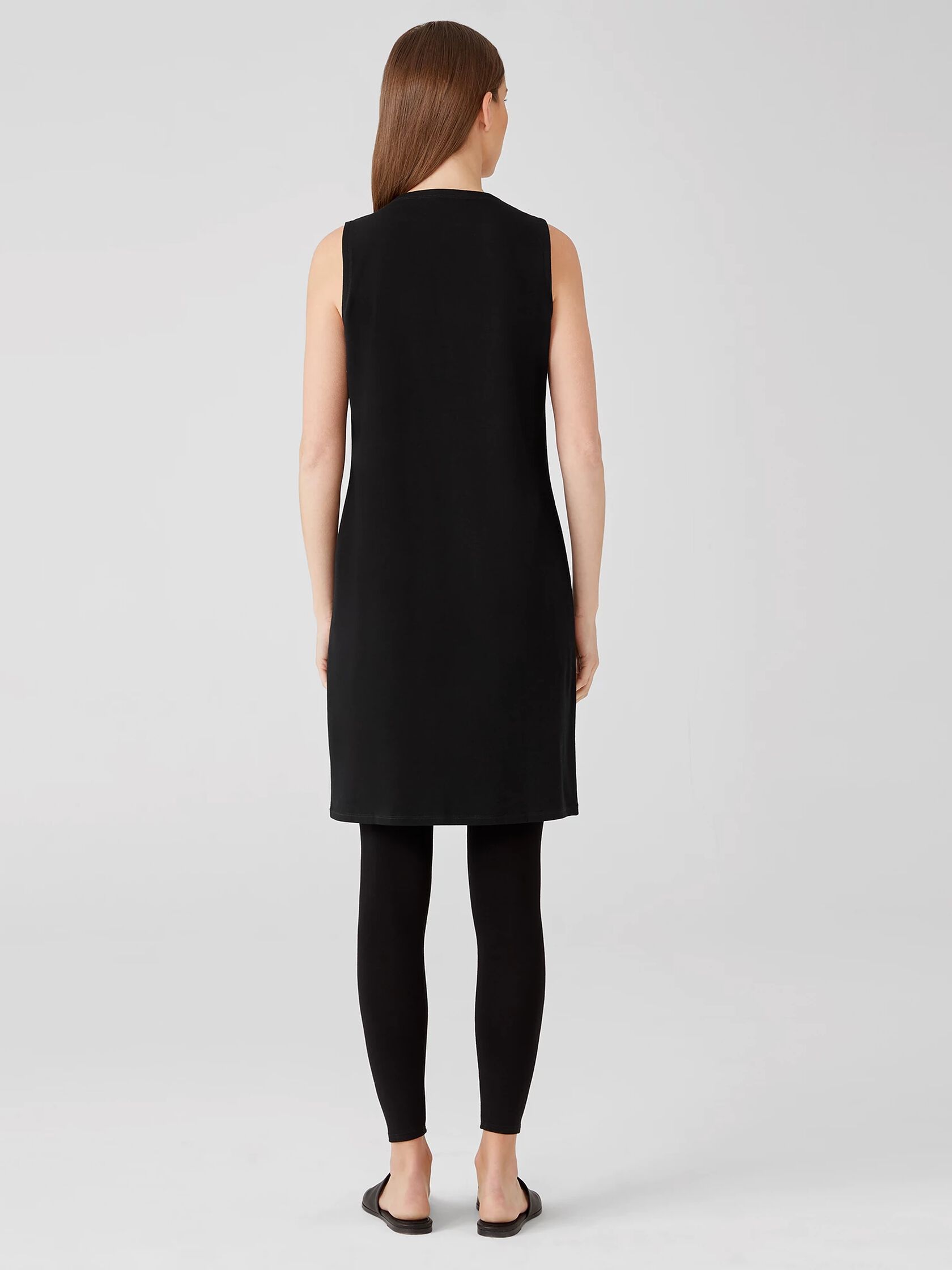 Traceable Cotton Jersey Racer-Back Tank Dress