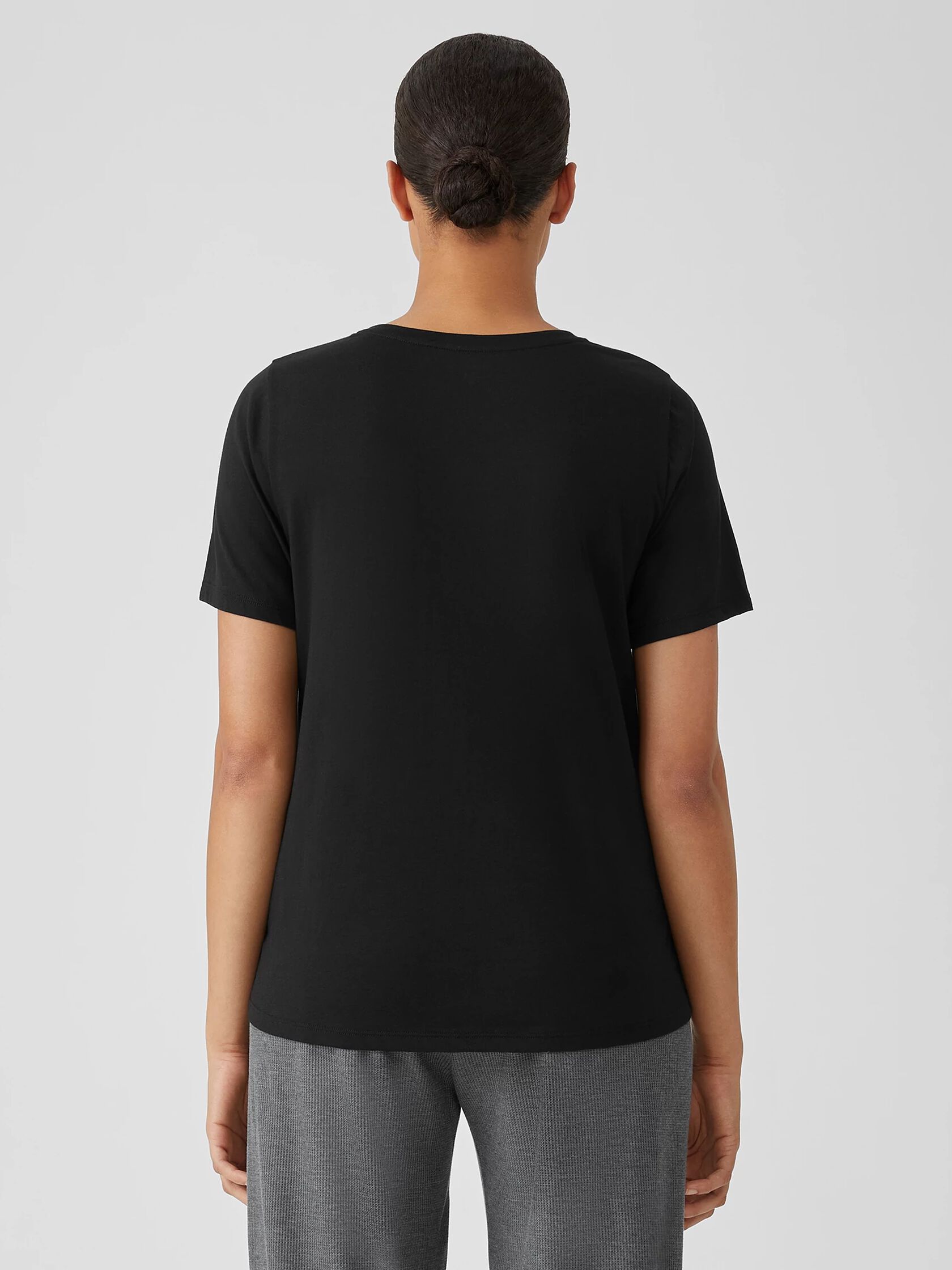 Organic Pima Cotton Jersey Round Neck Tee