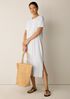 Striped Organic Cotton Slub Tee Dress