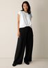 Pima Cotton Stretch Jersey Full-Length Wide Pant