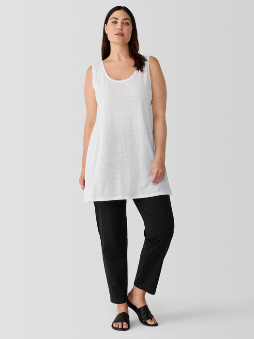 Organic Linen Jersey Long Tank