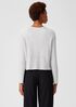 Organic Cotton Silk Funnel Neck Top