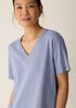 Organic Cotton Slubby Jersey V-Neck Tee