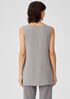 Silk Georgette Crepe Long Shell