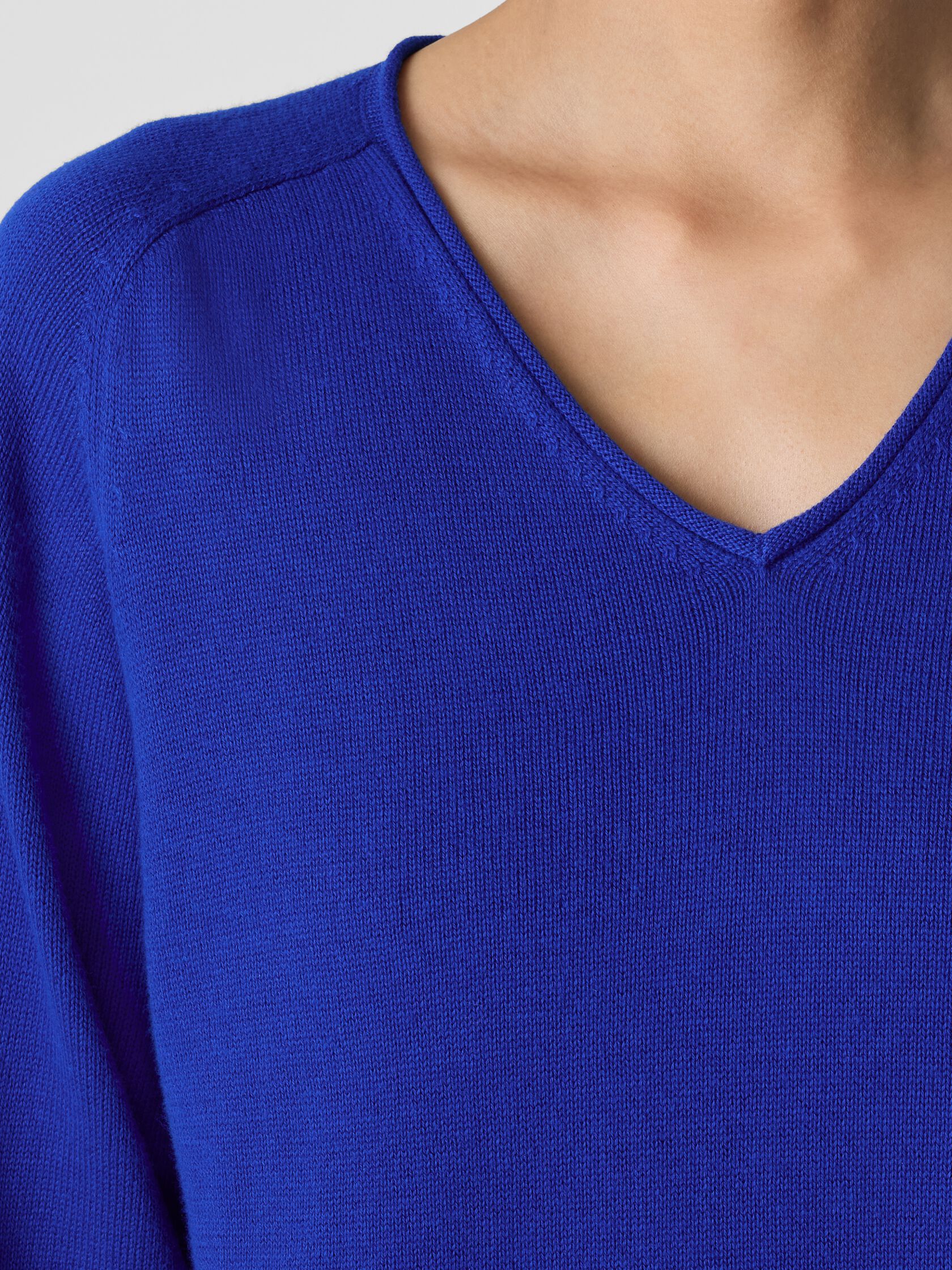Peruvian Cotton Blend V-Neck Top