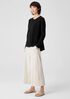 Organic Linen Cotton Crew Neck Box-Top
