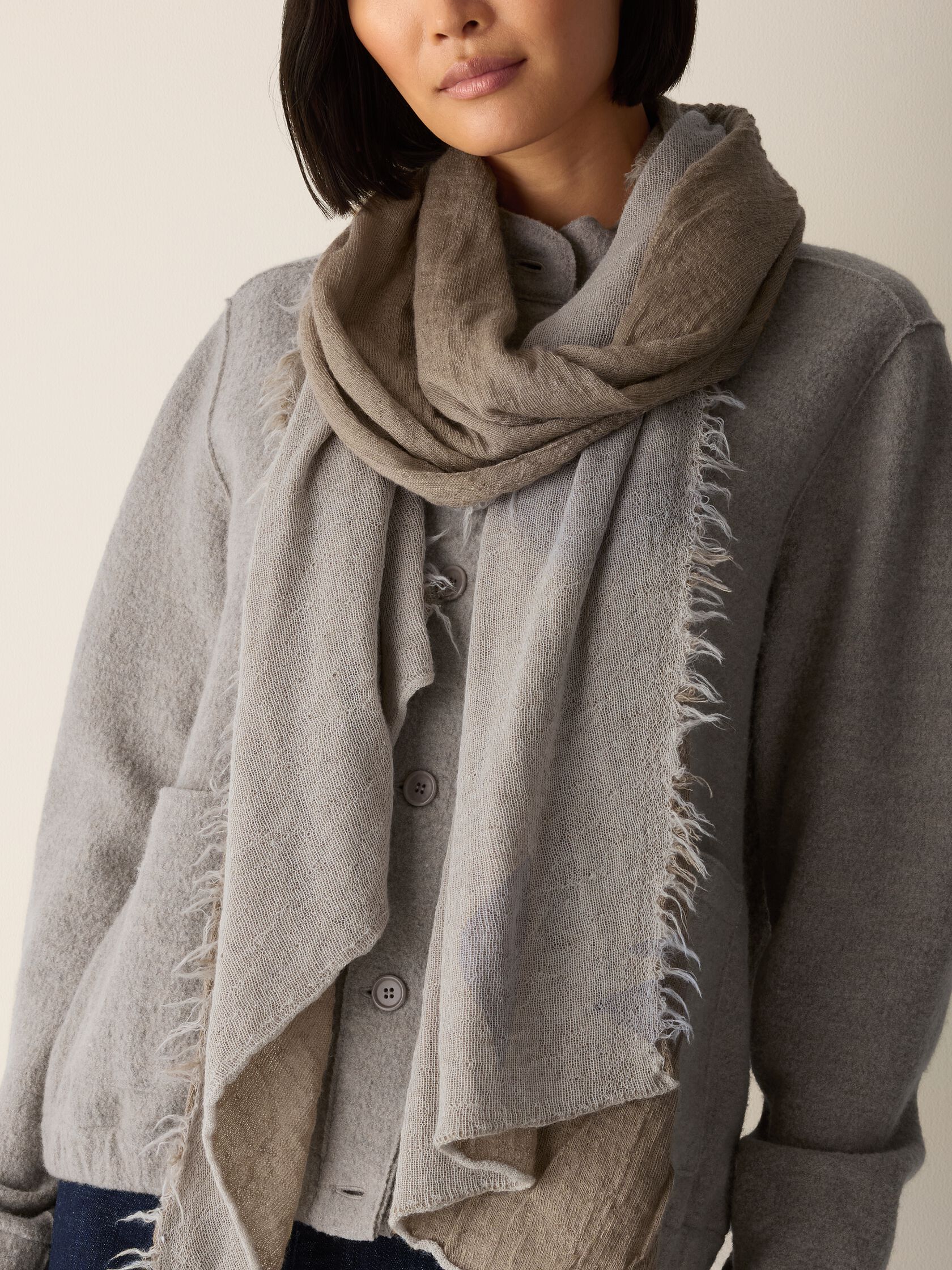 Textured Alpaca Silk Scarf