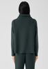 Cozy Brushed Terry Hug Funnel Neck Top