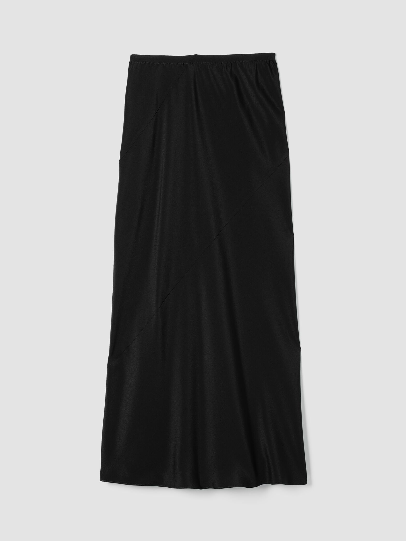Silk Double Crepe Bias Skirt