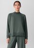 Cozy Brushed Terry Hug Mock Neck Top