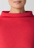 Garment-Dyed Terry Funnel Neck Top