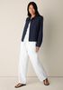 Organic Cotton Pucker Check Classic Collar Jacket