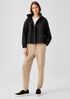 Light Cotton Nylon Stand Collar Coat