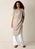 Lightweight Satin Shimmer Tee Dress