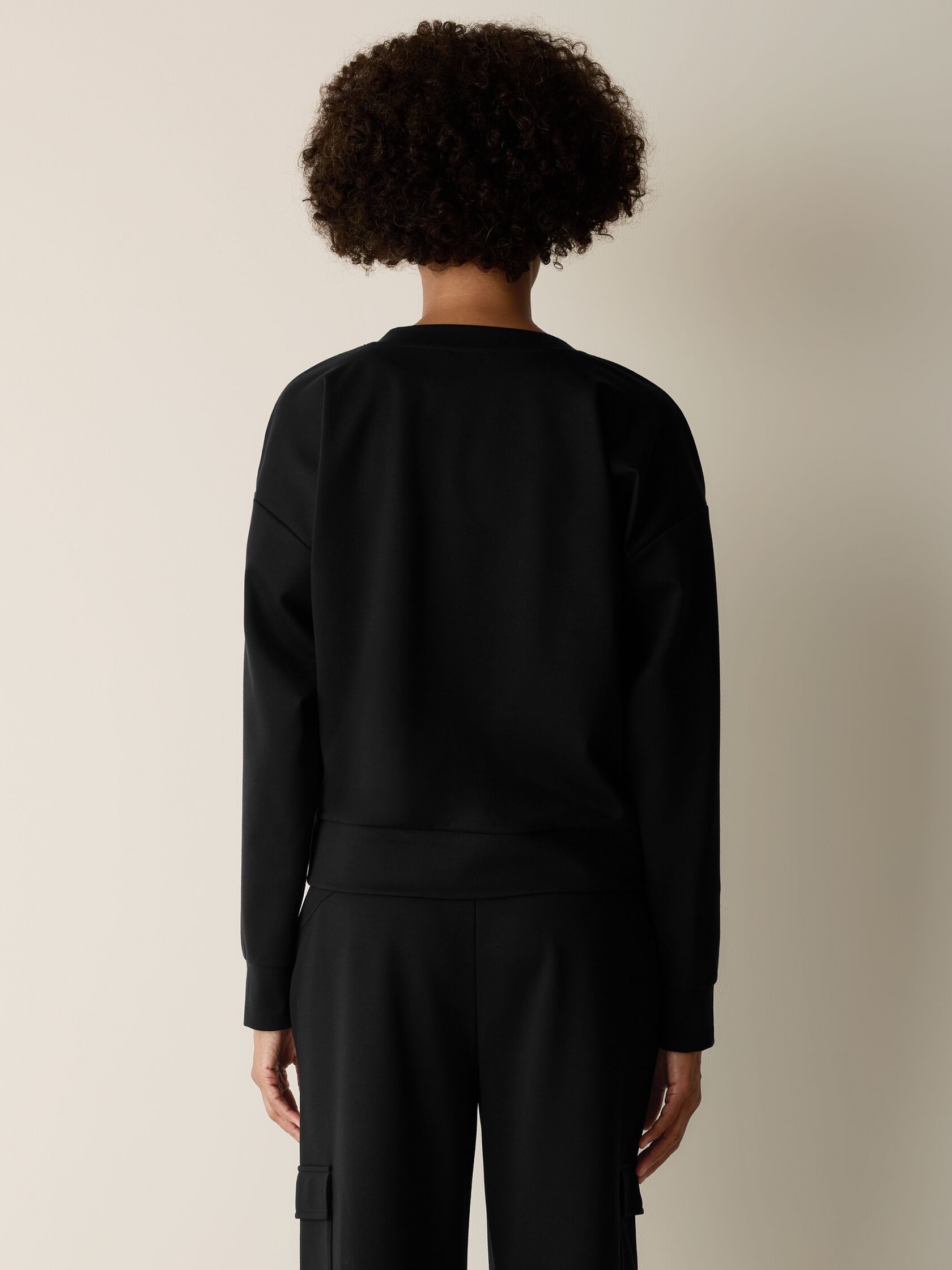Lightweight Ponte V-Neck Top