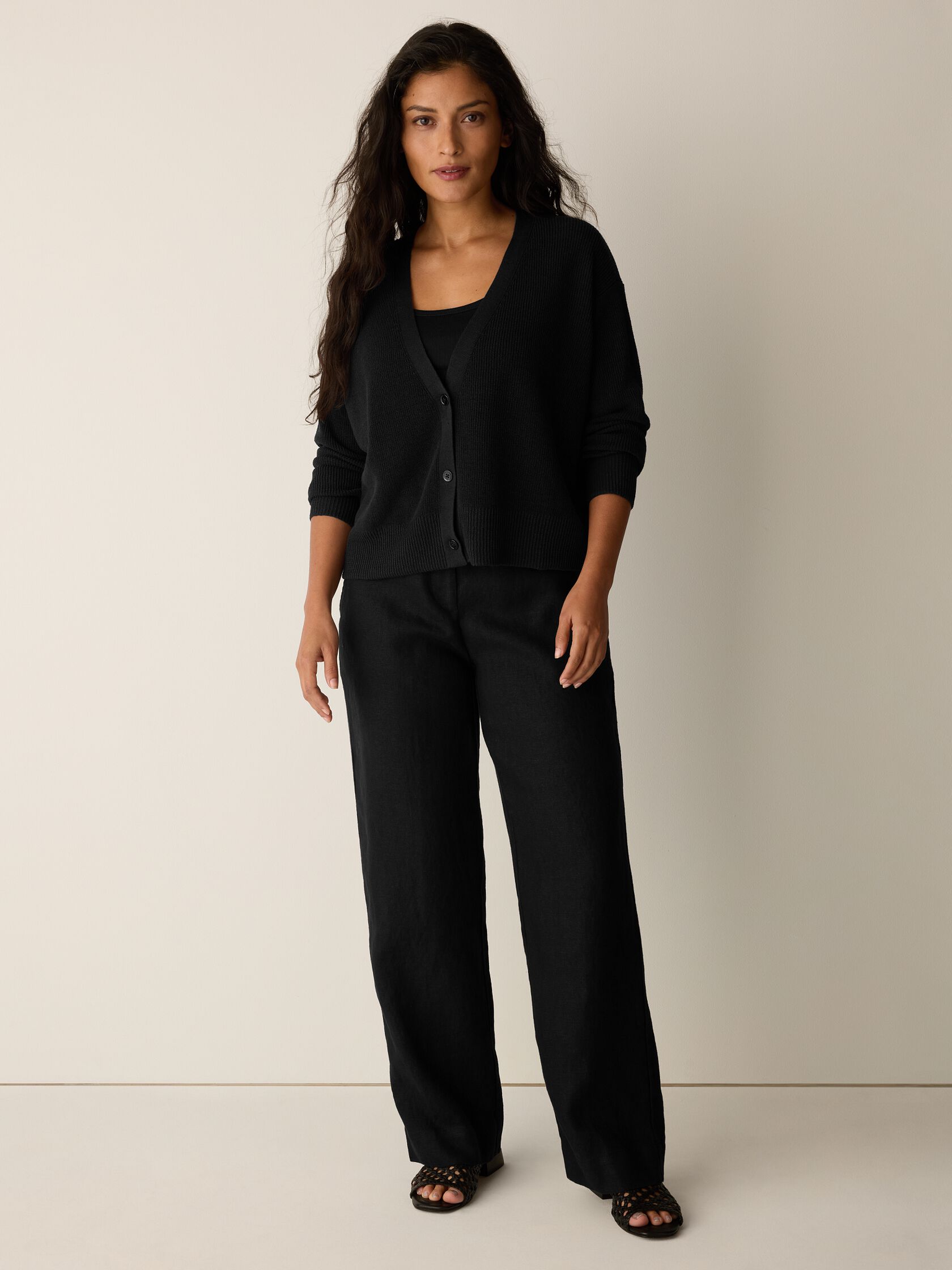 Organic Linen Cotton Slouchy Cardigan