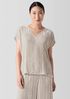 Crushed Velvet V-Neck Square Top