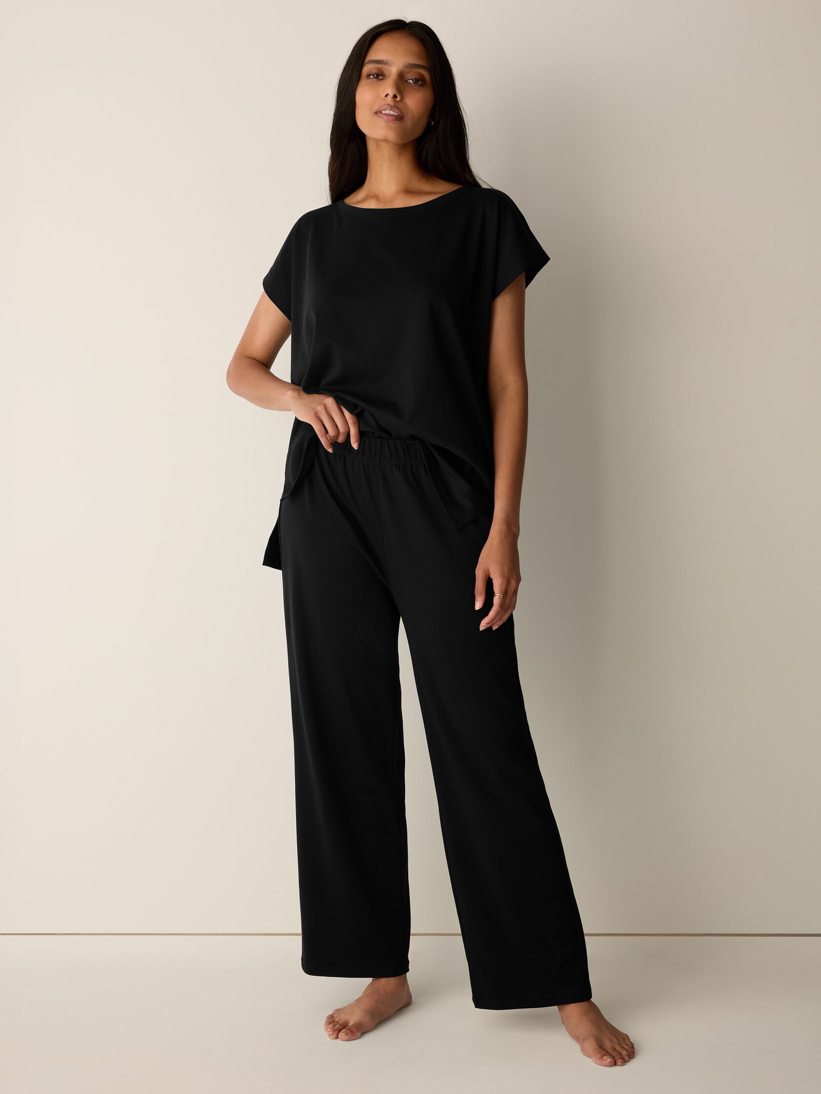 Organic Cotton Interlock Straight Sleep Pant