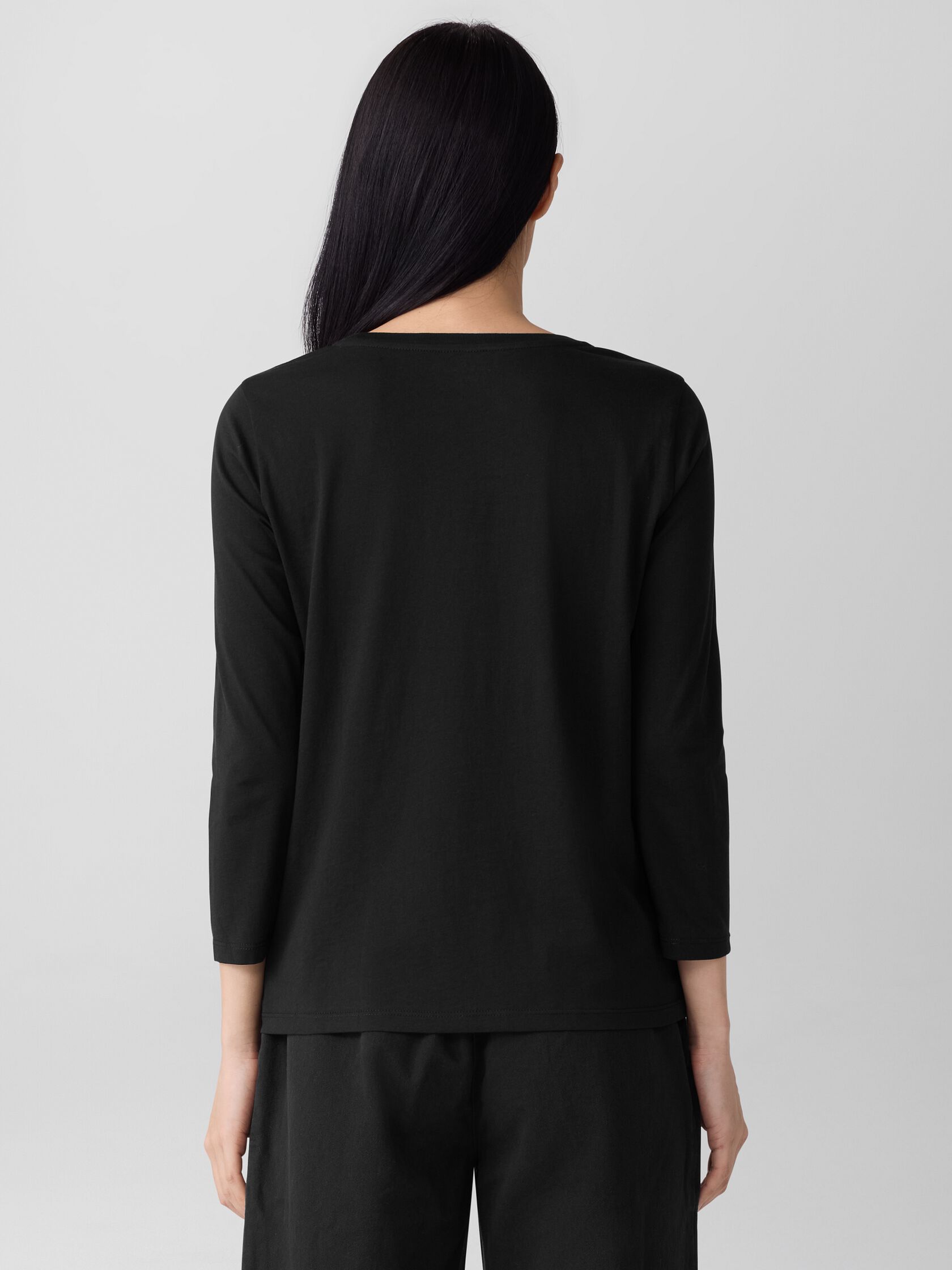 Organic Pima Cotton Jersey Long-Sleeve Tee