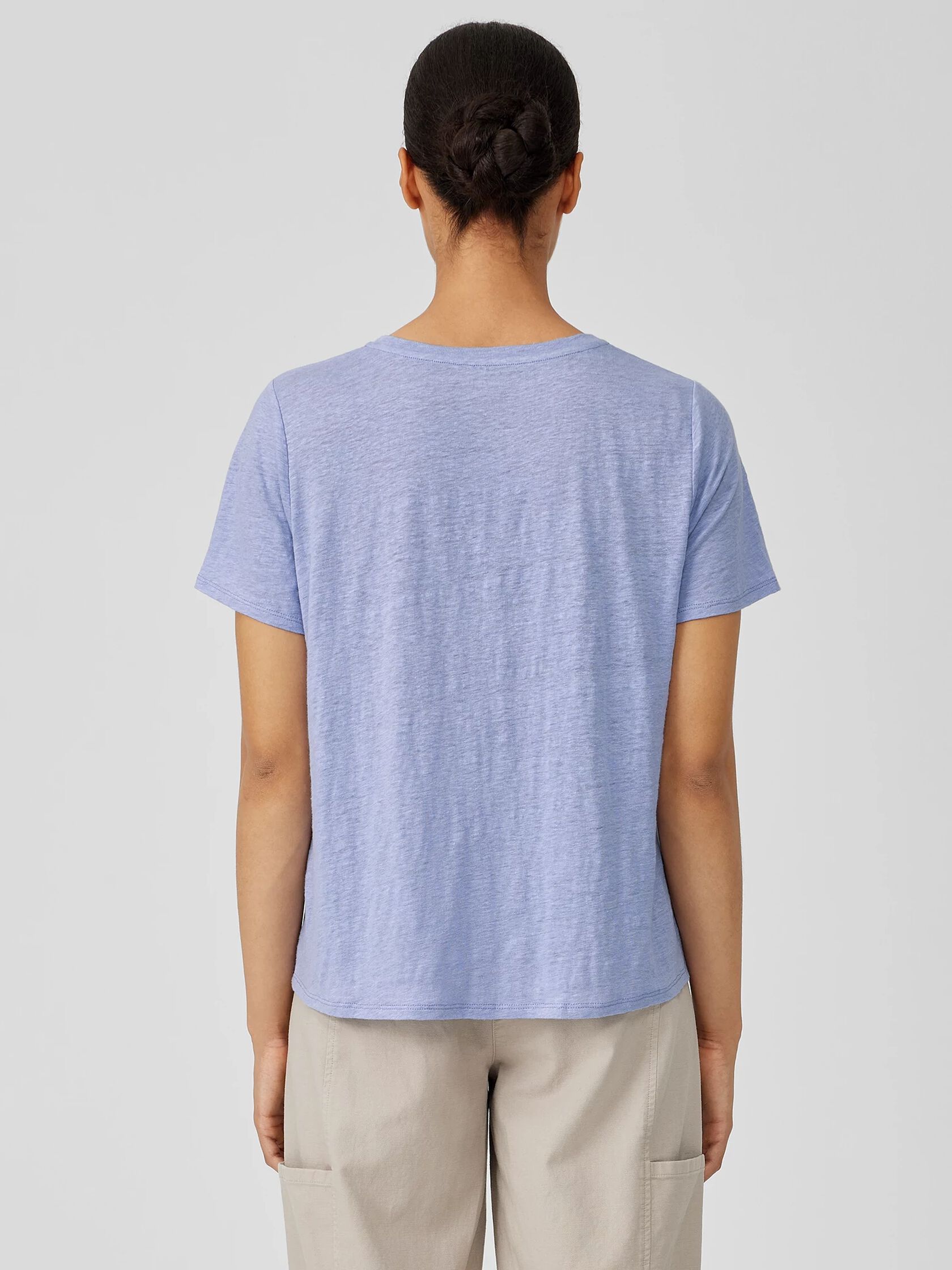 Organic Linen Jersey Crew Neck Tee