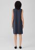Cotton Blend Ponte Zip-Up Dress