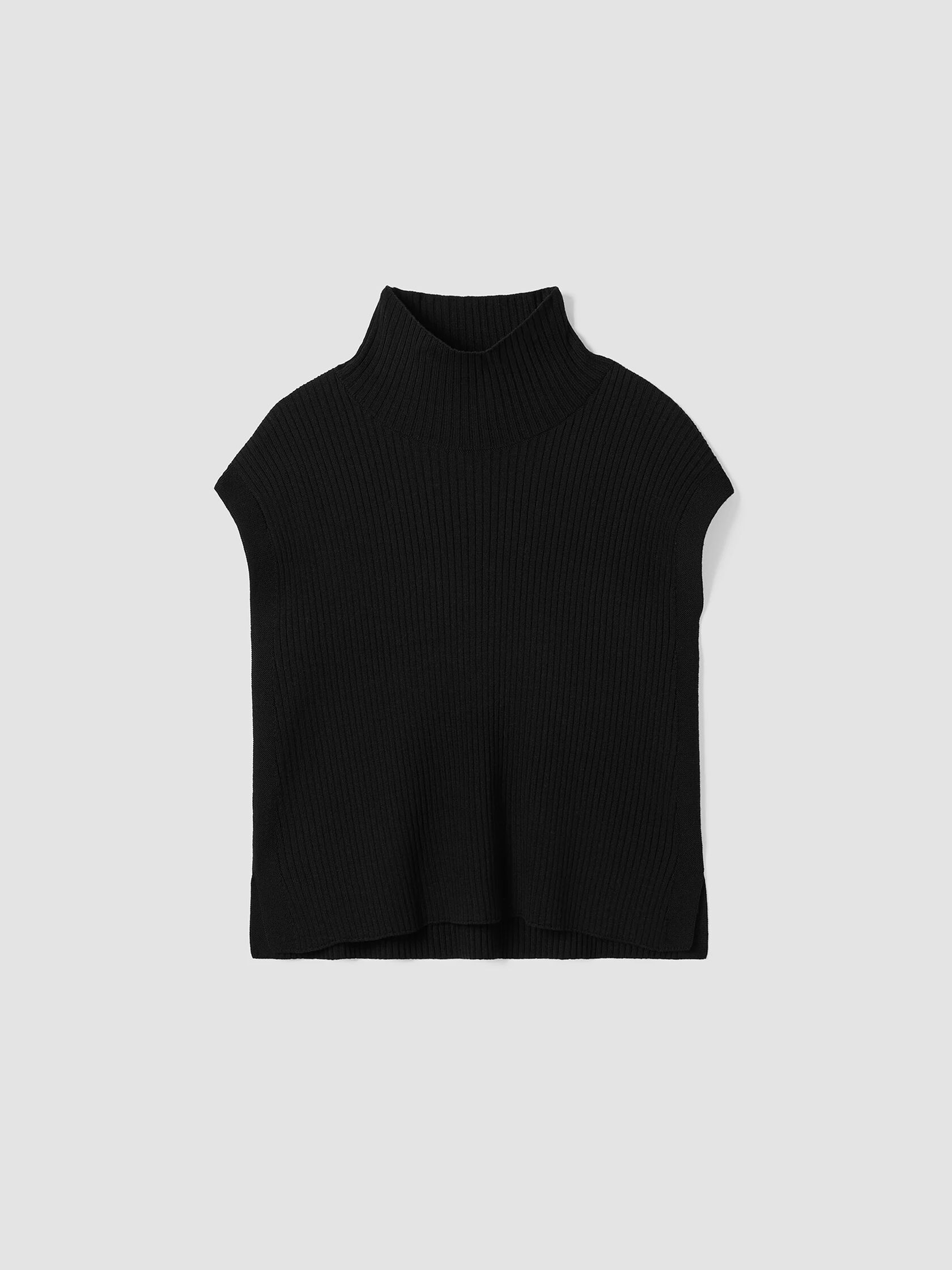 Merino Turtleneck Top in Regenerative Wool