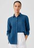 Washed Organic Linen Délavé Classic Collar Shirt