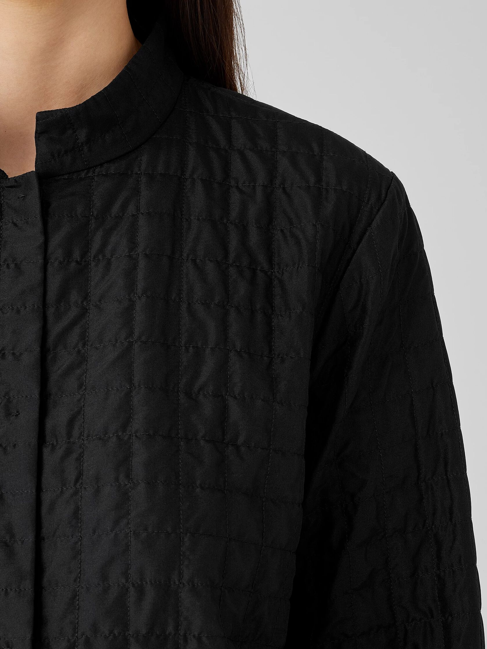 Silk Habutai Quilted Jacket