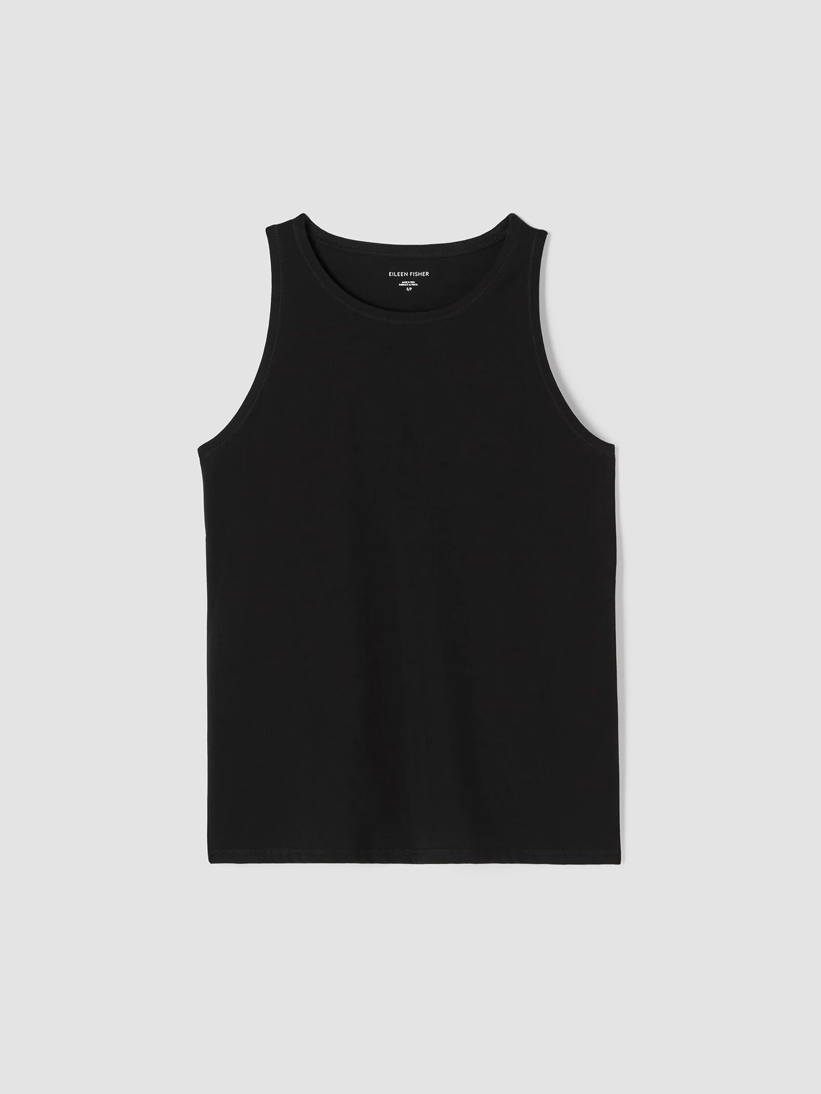 Pima Cotton Stretch Jersey Round Neck Tank